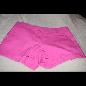 Bright pink J Crew shorts